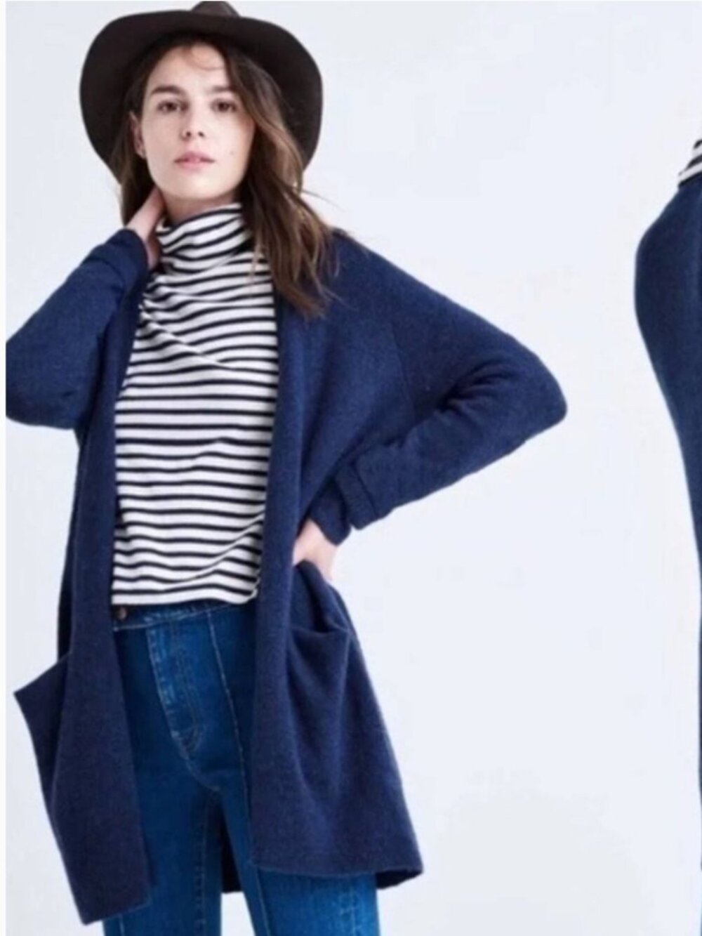 Kent Cardigan Sweater navy